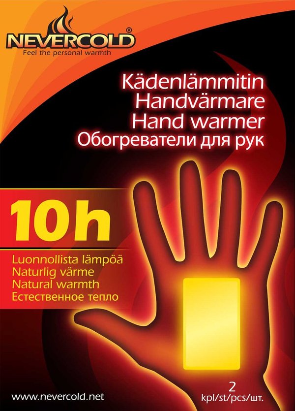 NEVERCOLD hand warmer 10h
